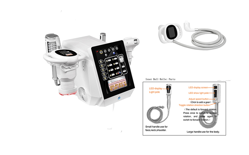 2023 New Arrival 4 In 1 Body Weight Loss Slimming Machine For Rotary Negative Pressure RF And Inner Ball Roller